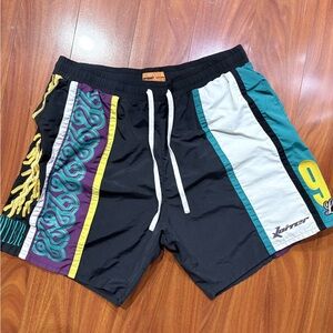 Black Loiter Swim Shorts